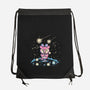 Starry Owl-none drawstring bag-TechraNova