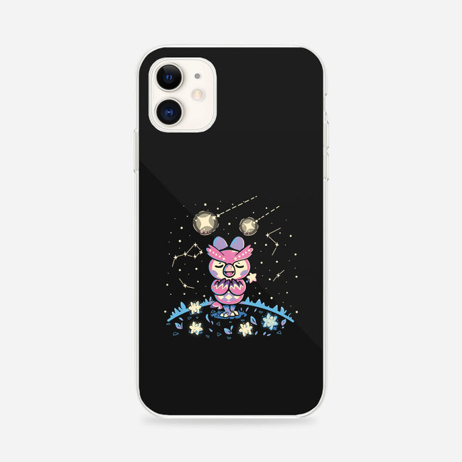 Starry Owl-iphone snap phone case-TechraNova