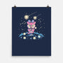 Starry Owl-none matte poster-TechraNova