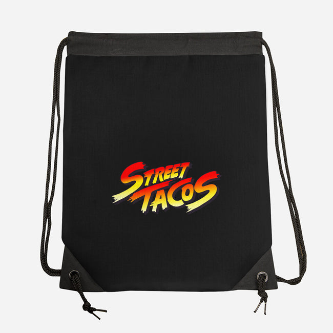 Street Tacos-none drawstring bag-Wenceslao A Romero