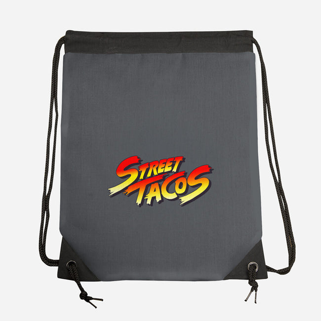 Street Tacos-none drawstring bag-Wenceslao A Romero