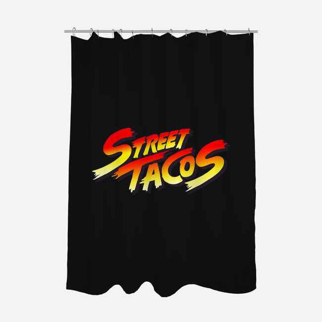 Street Tacos-none polyester shower curtain-Wenceslao A Romero