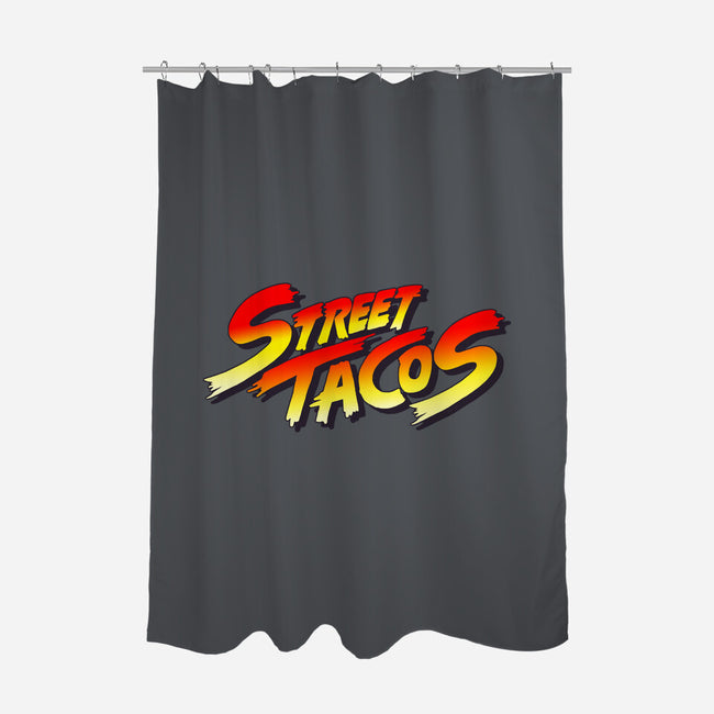 Street Tacos-none polyester shower curtain-Wenceslao A Romero