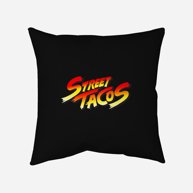 Street Tacos-none removable cover throw pillow-Wenceslao A Romero