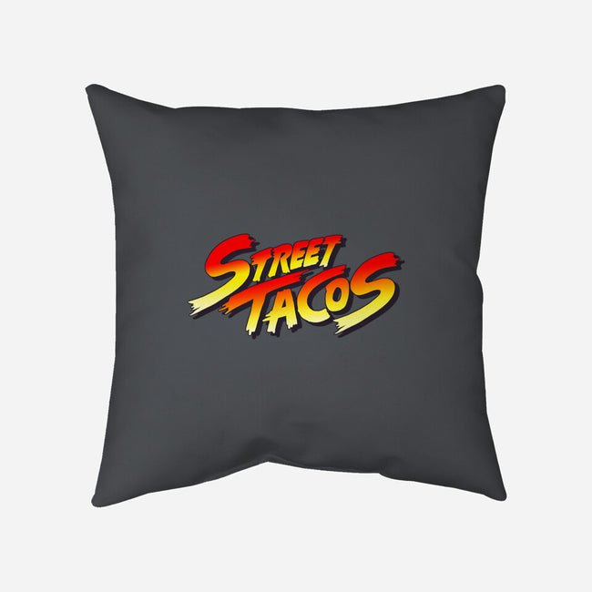 Street Tacos-none removable cover throw pillow-Wenceslao A Romero