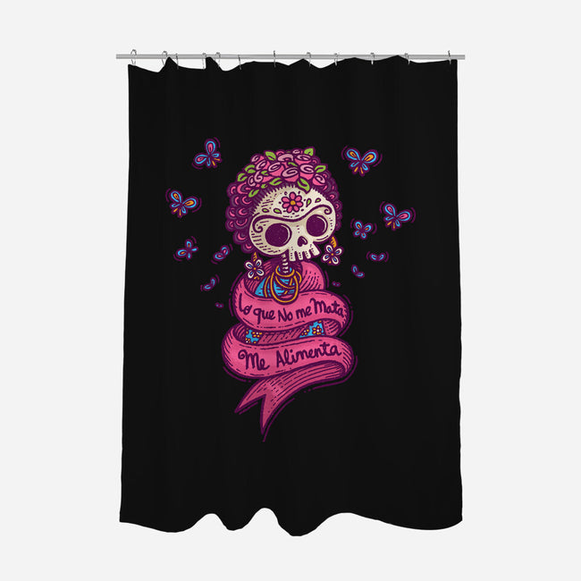 What Doesn't Kill Me-none polyester shower curtain-Wenceslao A Romero