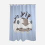 Let's Fly-none polyester shower curtain-StinkPad