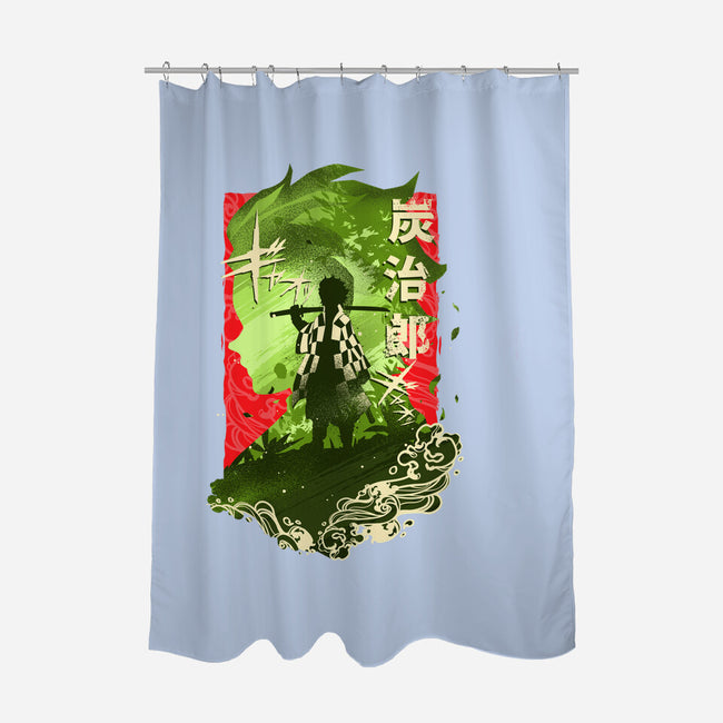 Water Attack-none polyester shower curtain-hypertwenty