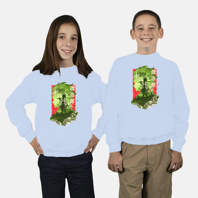 Water Attack-youth crew neck sweatshirt-hypertwenty
