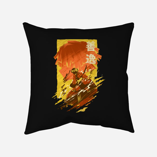 Thunder Attack-none removable cover throw pillow-hypertwenty