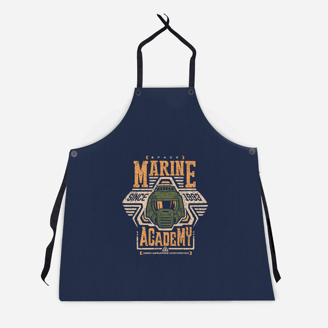Space Marine Academy-unisex kitchen apron-Olipop