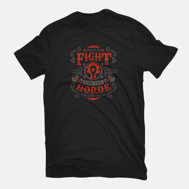 Fight for the Horde-womens fitted tee-Typhoonic