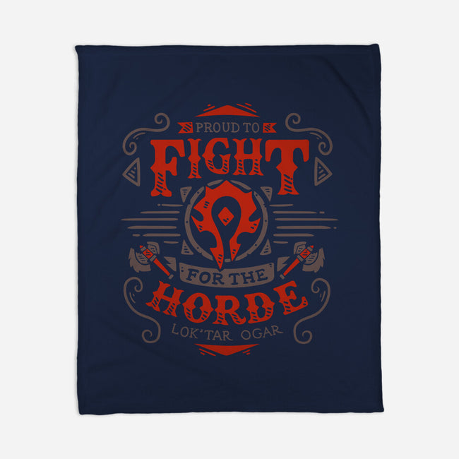 Fight for the Horde-none fleece blanket-Typhoonic