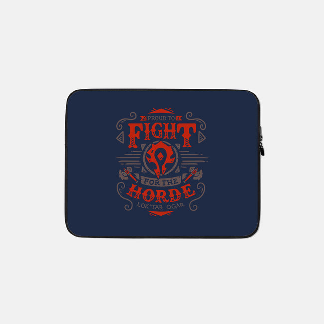 Fight for the Horde-none zippered laptop sleeve-Typhoonic