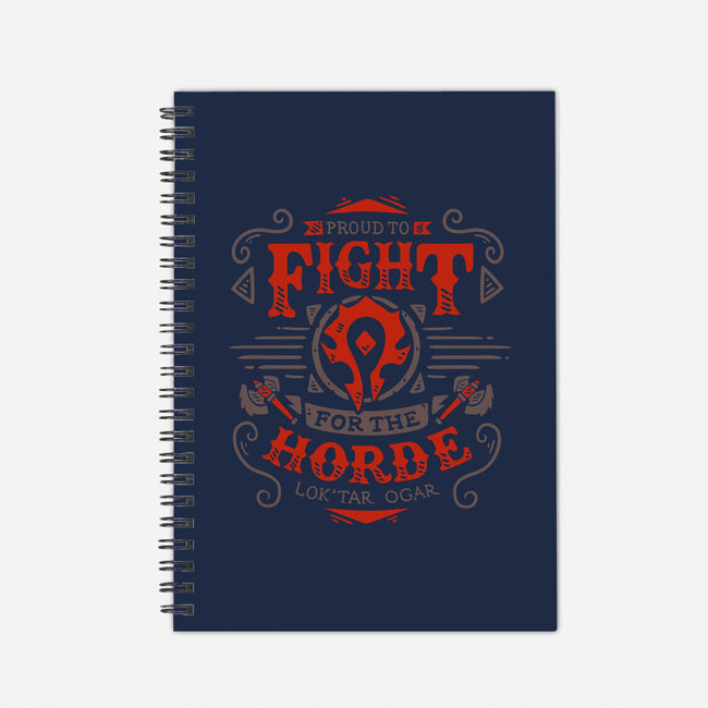 Fight for the Horde-none dot grid notebook-Typhoonic