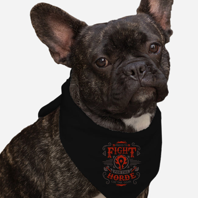 Fight for the Horde-dog bandana pet collar-Typhoonic