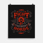 Fight for the Horde-none matte poster-Typhoonic