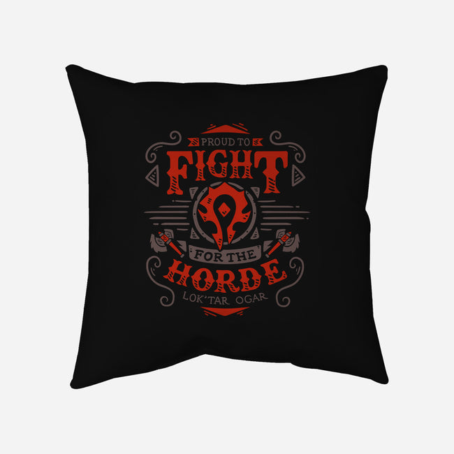 Fight for the Horde-none removable cover throw pillow-Typhoonic