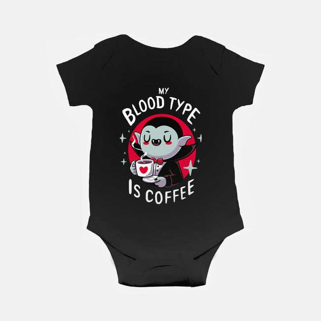 Coffee Vampire-baby basic onesie-Typhoonic
