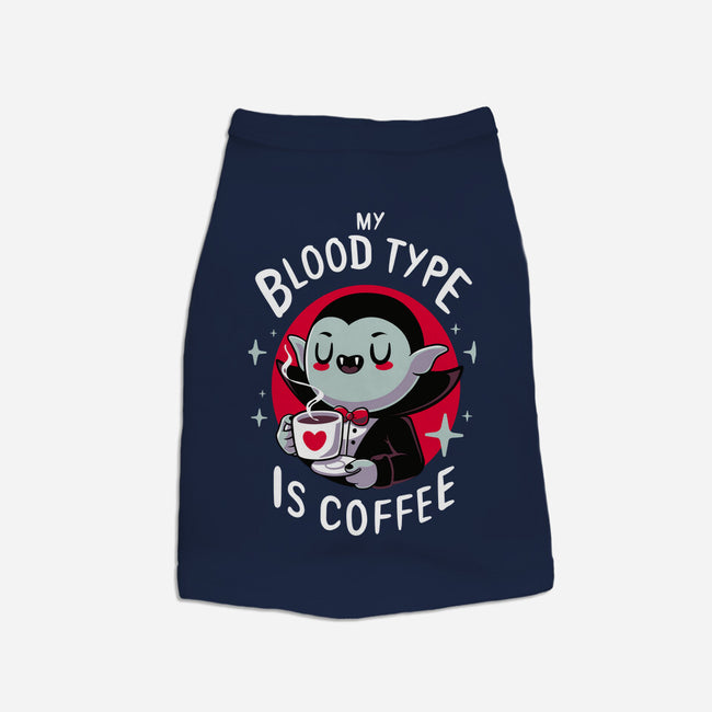 Coffee Vampire-dog basic pet tank-Typhoonic