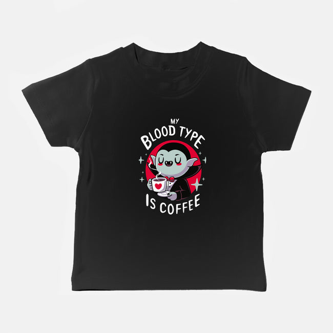 Coffee Vampire-baby basic tee-Typhoonic