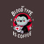 Coffee Vampire-none polyester shower curtain-Typhoonic