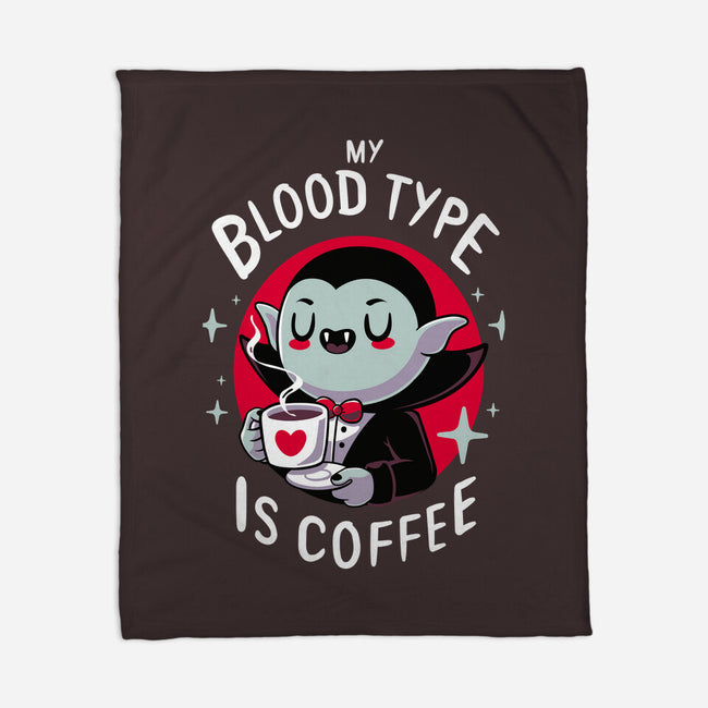 Coffee Vampire-none fleece blanket-Typhoonic