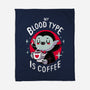 Coffee Vampire-none fleece blanket-Typhoonic