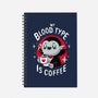 Coffee Vampire-none dot grid notebook-Typhoonic
