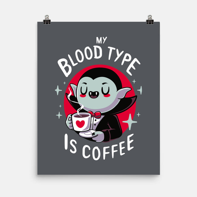 Coffee Vampire-none matte poster-Typhoonic