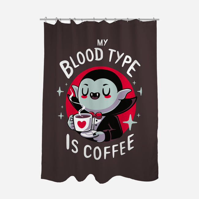Coffee Vampire-none polyester shower curtain-Typhoonic