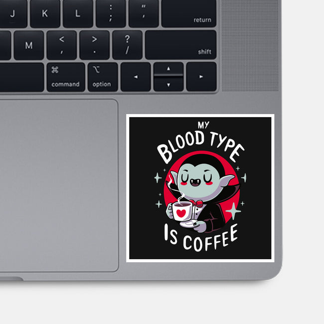 Coffee Vampire-none glossy sticker-Typhoonic
