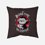 Coffee Vampire-none removable cover w insert throw pillow-Typhoonic
