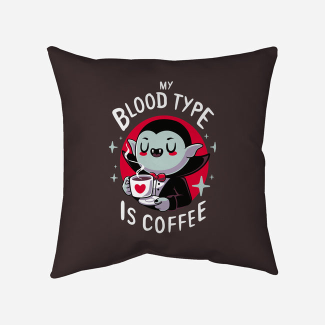 Coffee Vampire-none removable cover throw pillow-Typhoonic