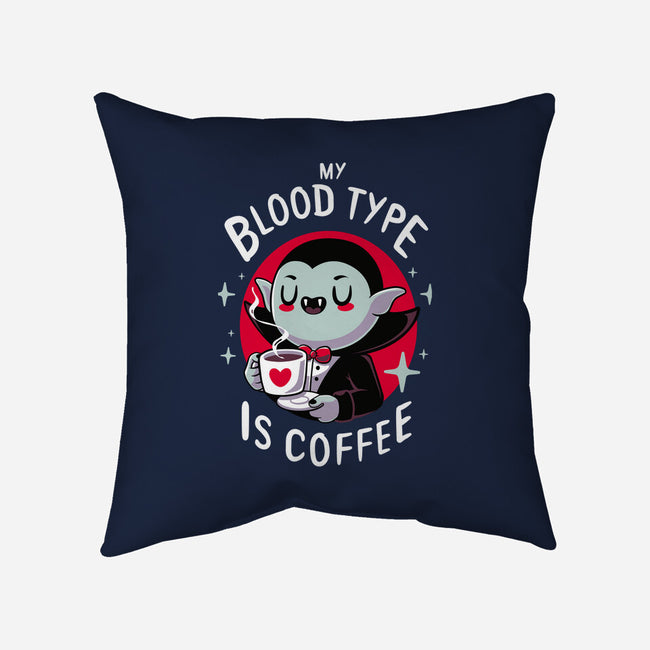 Coffee Vampire-none removable cover throw pillow-Typhoonic