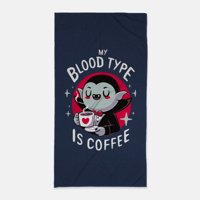 Coffee Vampire-none beach towel-Typhoonic