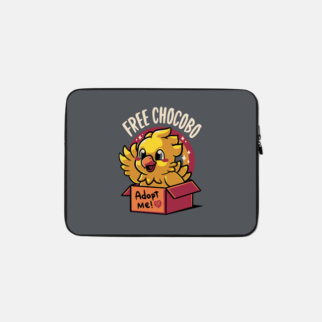 Adopt a Chocobo-none zippered laptop sleeve-Typhoonic