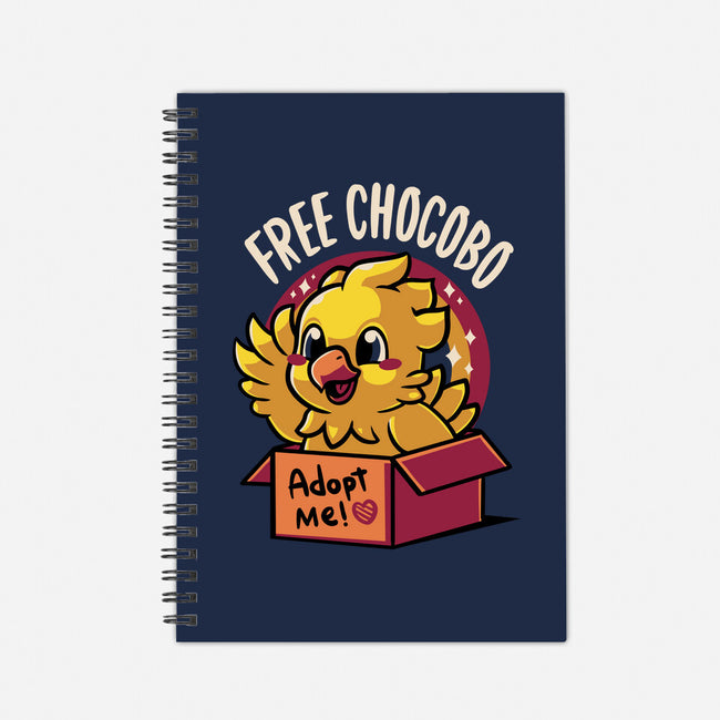Adopt a Chocobo-none dot grid notebook-Typhoonic