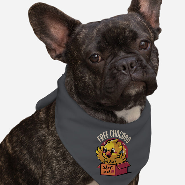 Adopt a Chocobo-dog bandana pet collar-Typhoonic