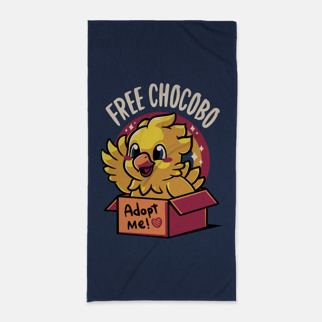 Adopt a Chocobo-none beach towel-Typhoonic