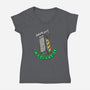 Back Off Man-womens v-neck tee-rocketman_art