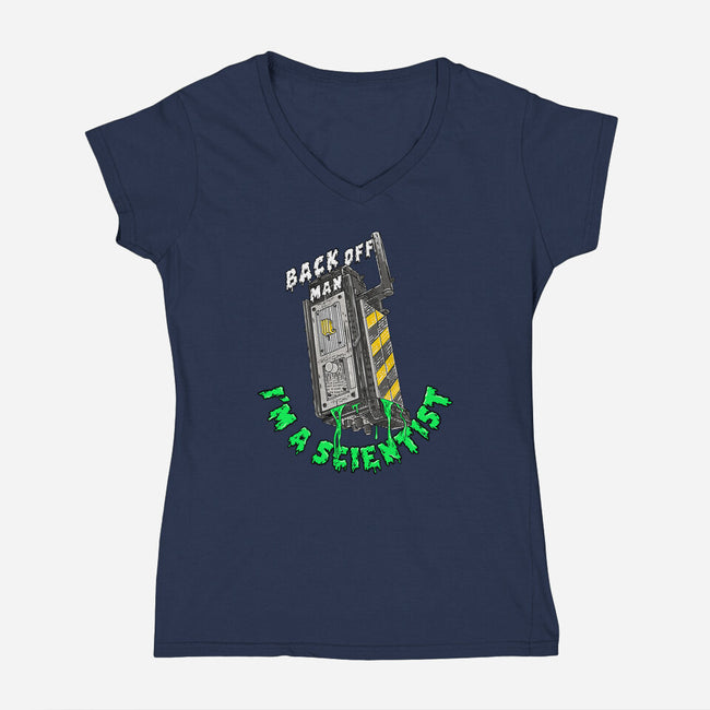 Back Off Man-womens v-neck tee-rocketman_art