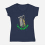 Back Off Man-womens v-neck tee-rocketman_art