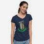 Back Off Man-womens v-neck tee-rocketman_art