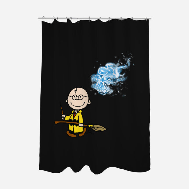Expecto Snoopus-none polyester shower curtain-kimgromoll