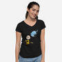 Expecto Snoopus-womens v-neck tee-kimgromoll