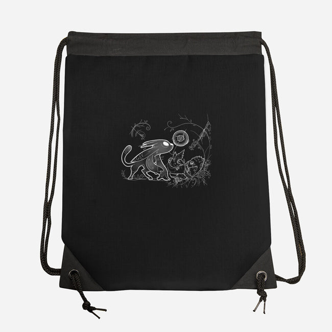 White Guardian-none drawstring bag-dumbassman