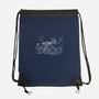 White Guardian-none drawstring bag-dumbassman