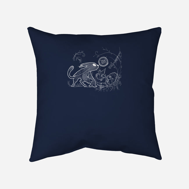 White Guardian-none non-removable cover w insert throw pillow-dumbassman