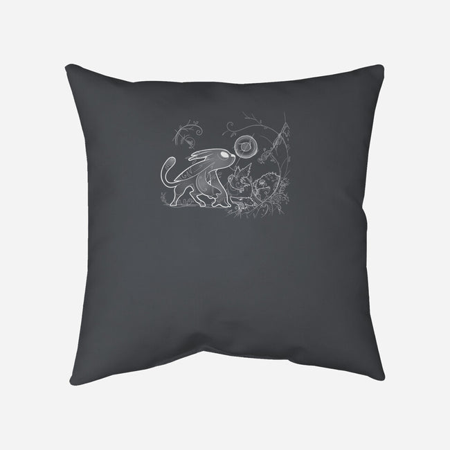 White Guardian-none removable cover w insert throw pillow-dumbassman